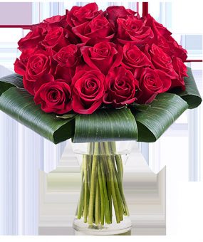 Bouquet con 35 rosas rojas